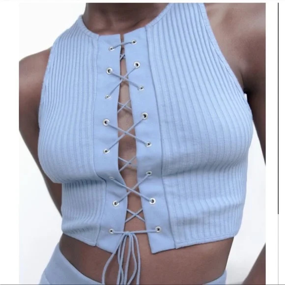 ZARA - Ribbed Top - Picture 2 of 6